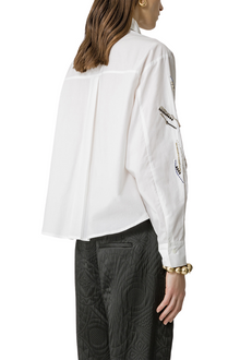 FORTE FORTE Embellished Poplin Shirt