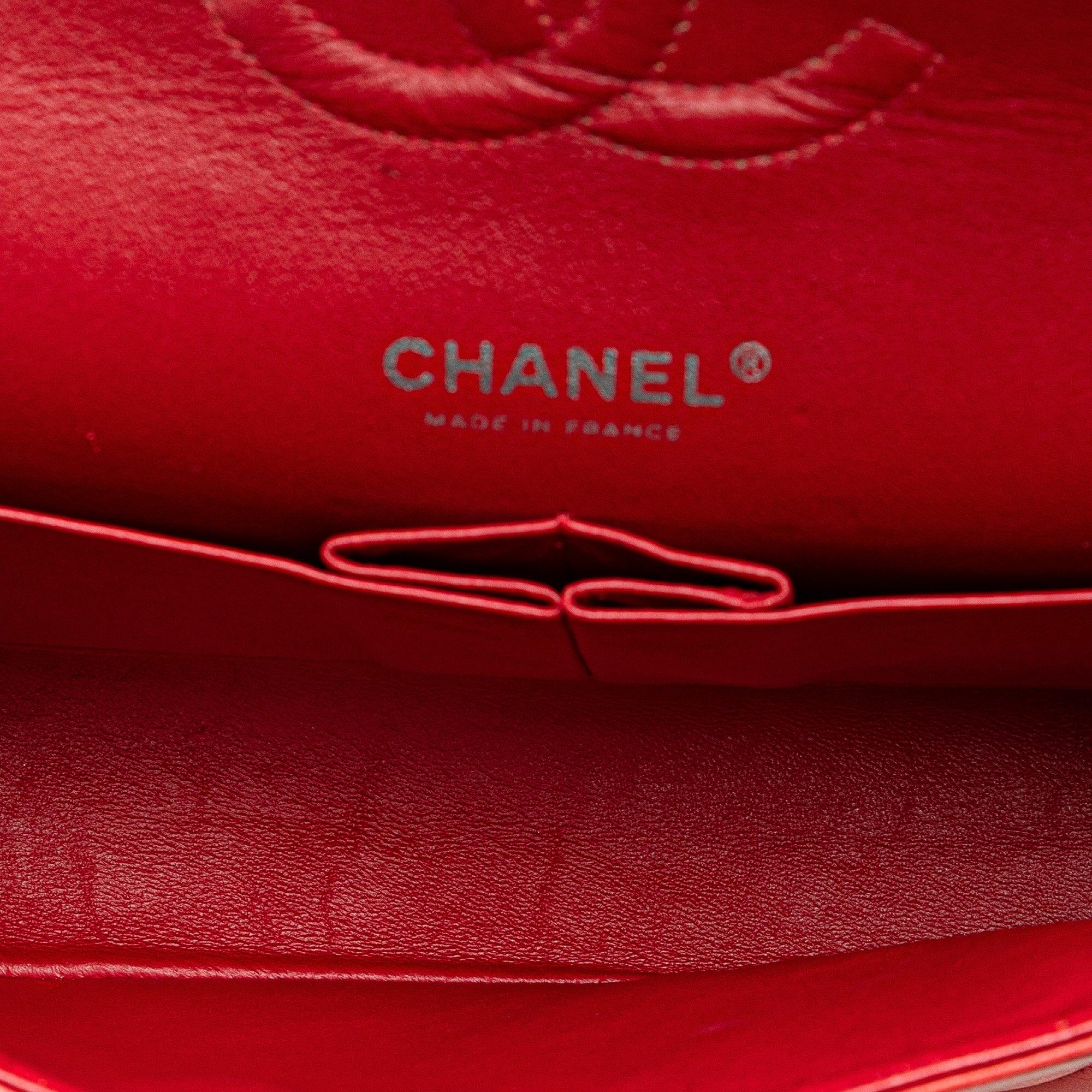Chanel | Pre-Owned Medium Classic Lambskin Double Flap - I | Red