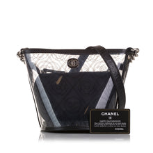 Chanel | Pre-Owned Crumpled Calfskin PVC Camellia Bucket - I | Black