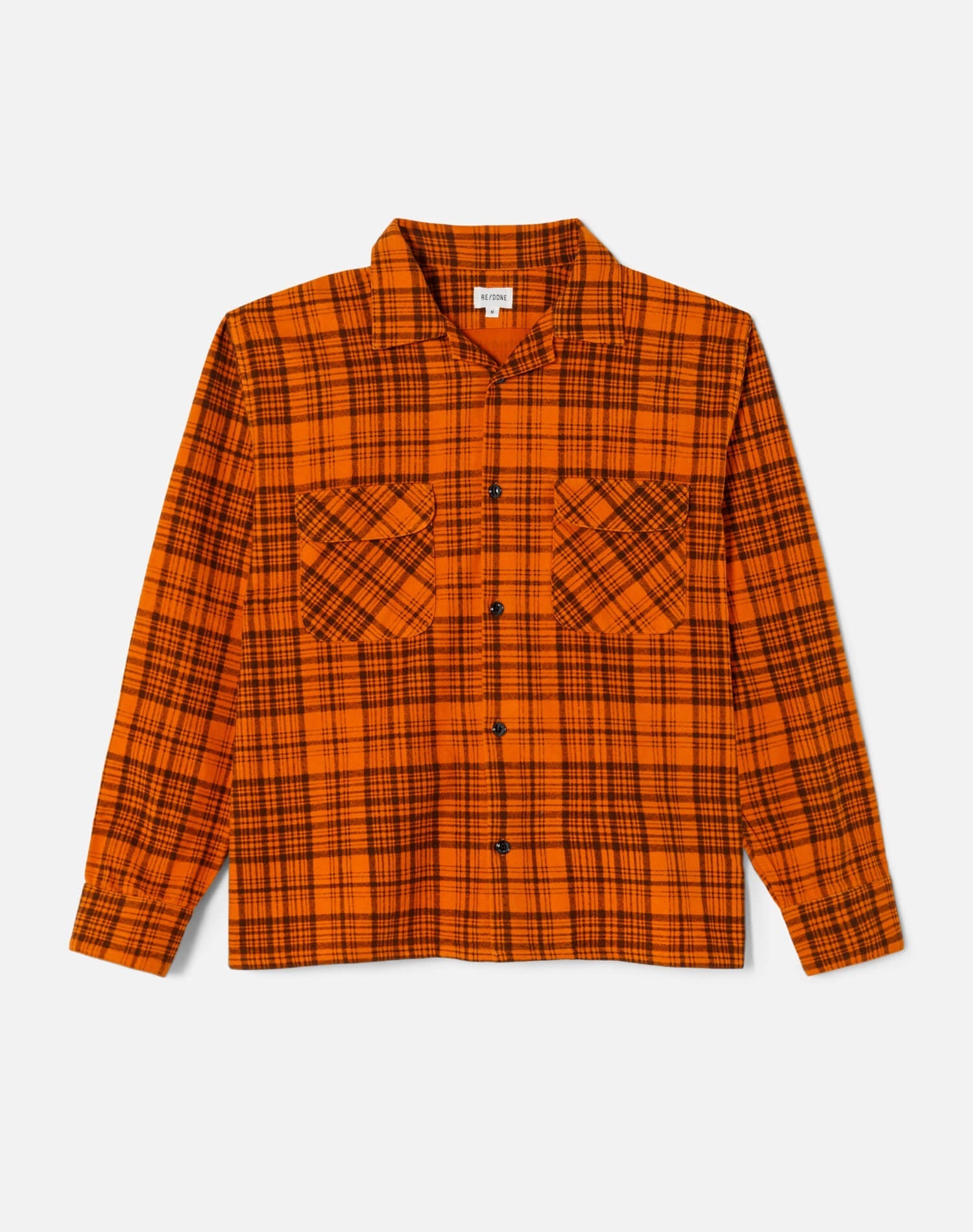 Mens | 50s Plaid Straight Bottom Shirt | Marmalade Charcoal
