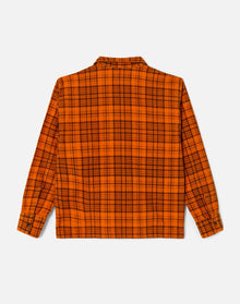 Mens | 50s Plaid Straight Bottom Shirt | Marmalade Charcoal