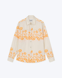 Sabrin Printed Twill Silk Shirt | Blockwood Floral