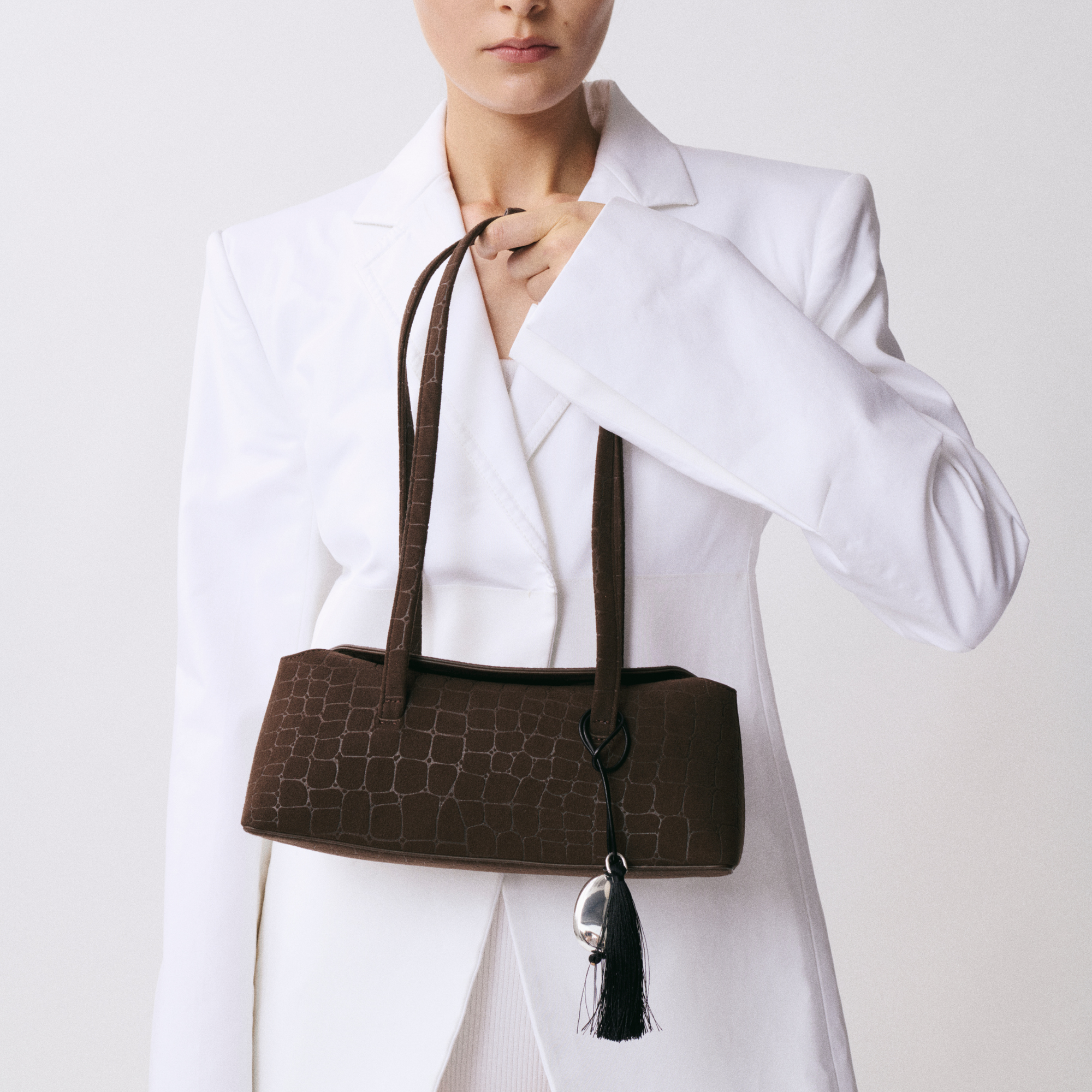 Chocolate Suede Croc