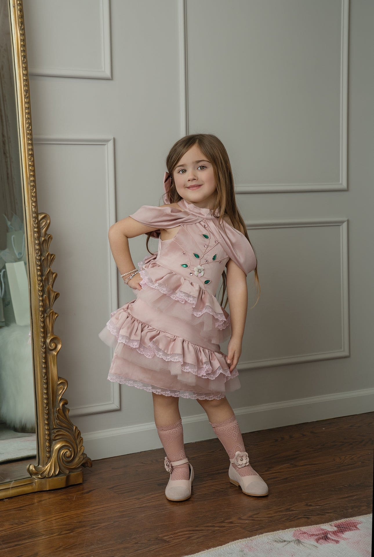 Pink Satin Ballerina Dress | Pink