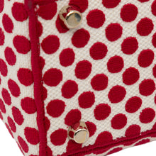 Dior | Pre-Owned Medium Embroidered Canvas DiorAmour Dots Lady D Lite | Red