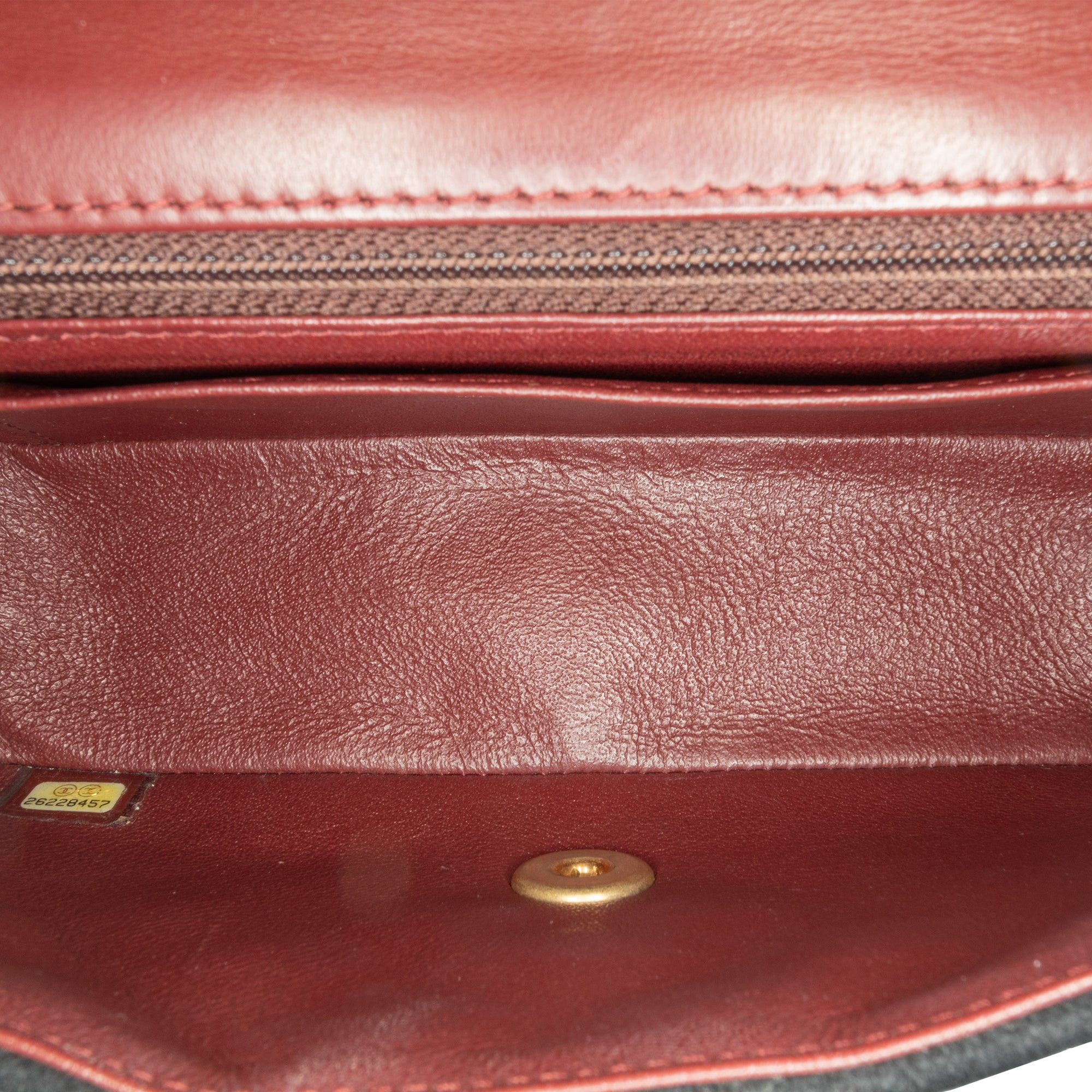 Chanel | Pre-Owned Paris Hamburg Mini Rectangular Classic Wool Coco Sailor Charms Double Flap | Black