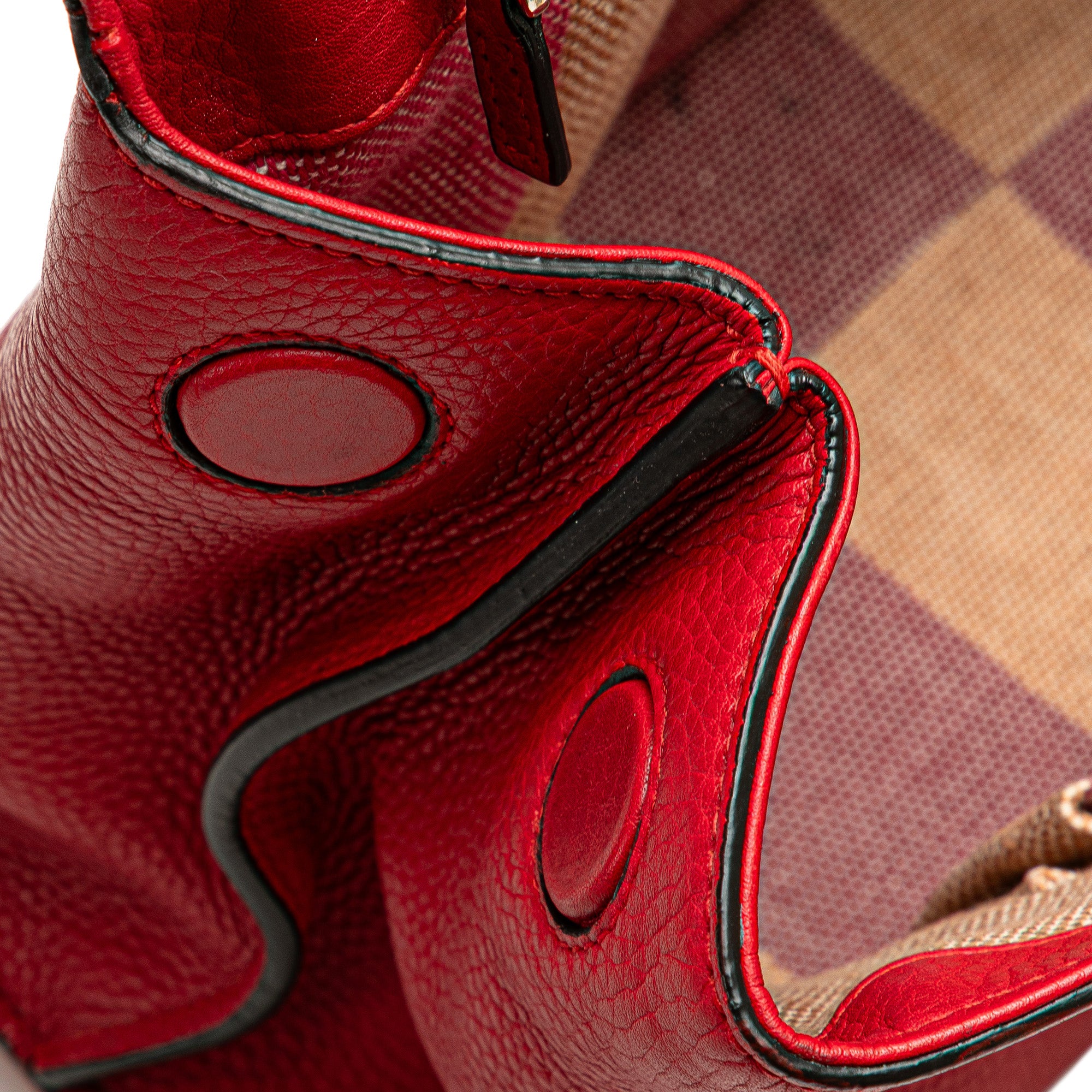 Gucci | Pre-Owned Medium Leather Bamboo Daily Satchel | Red