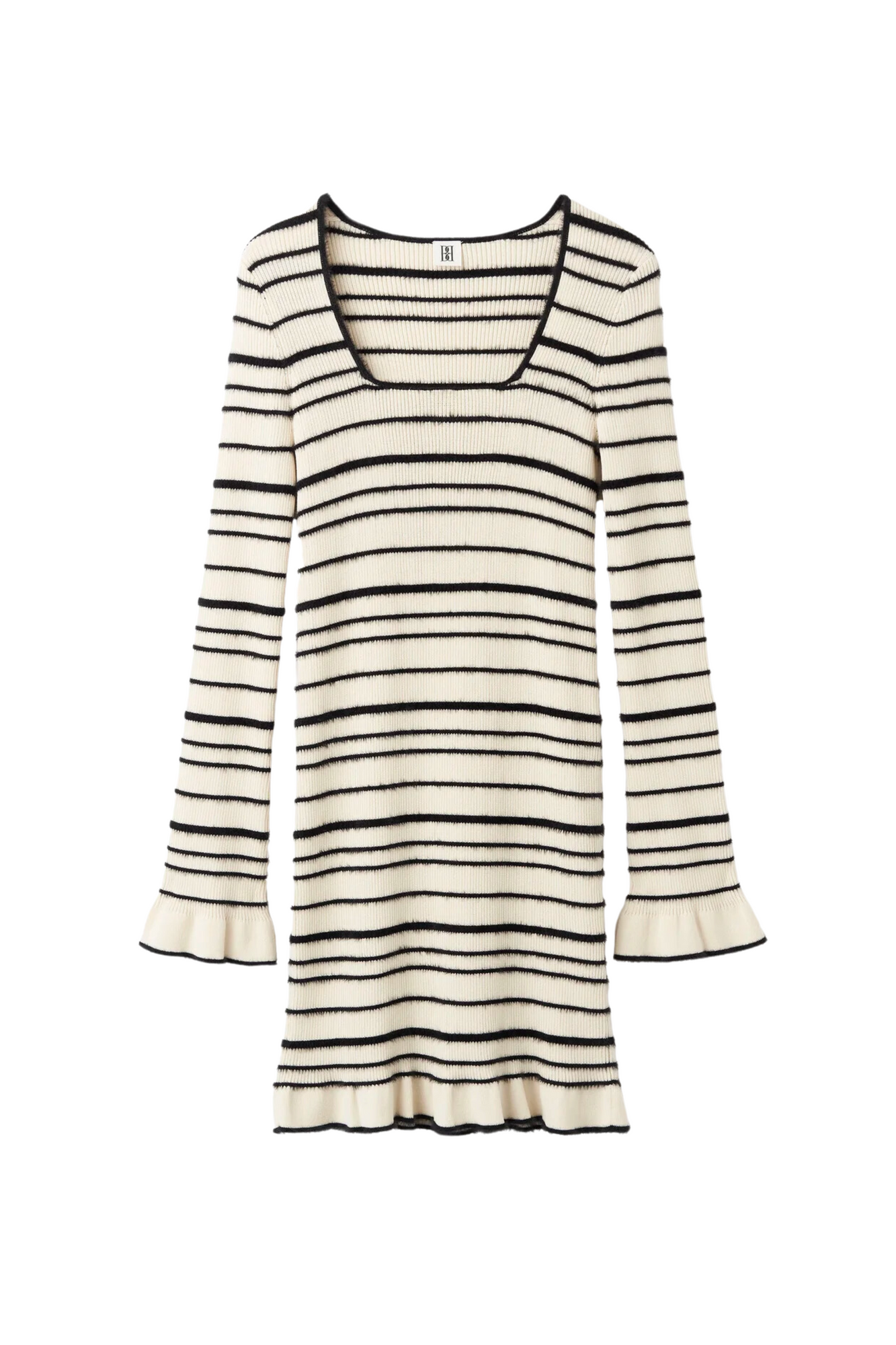 BY MALENE BIRGER Long Sleeve Mailey Stripe Knit Dress