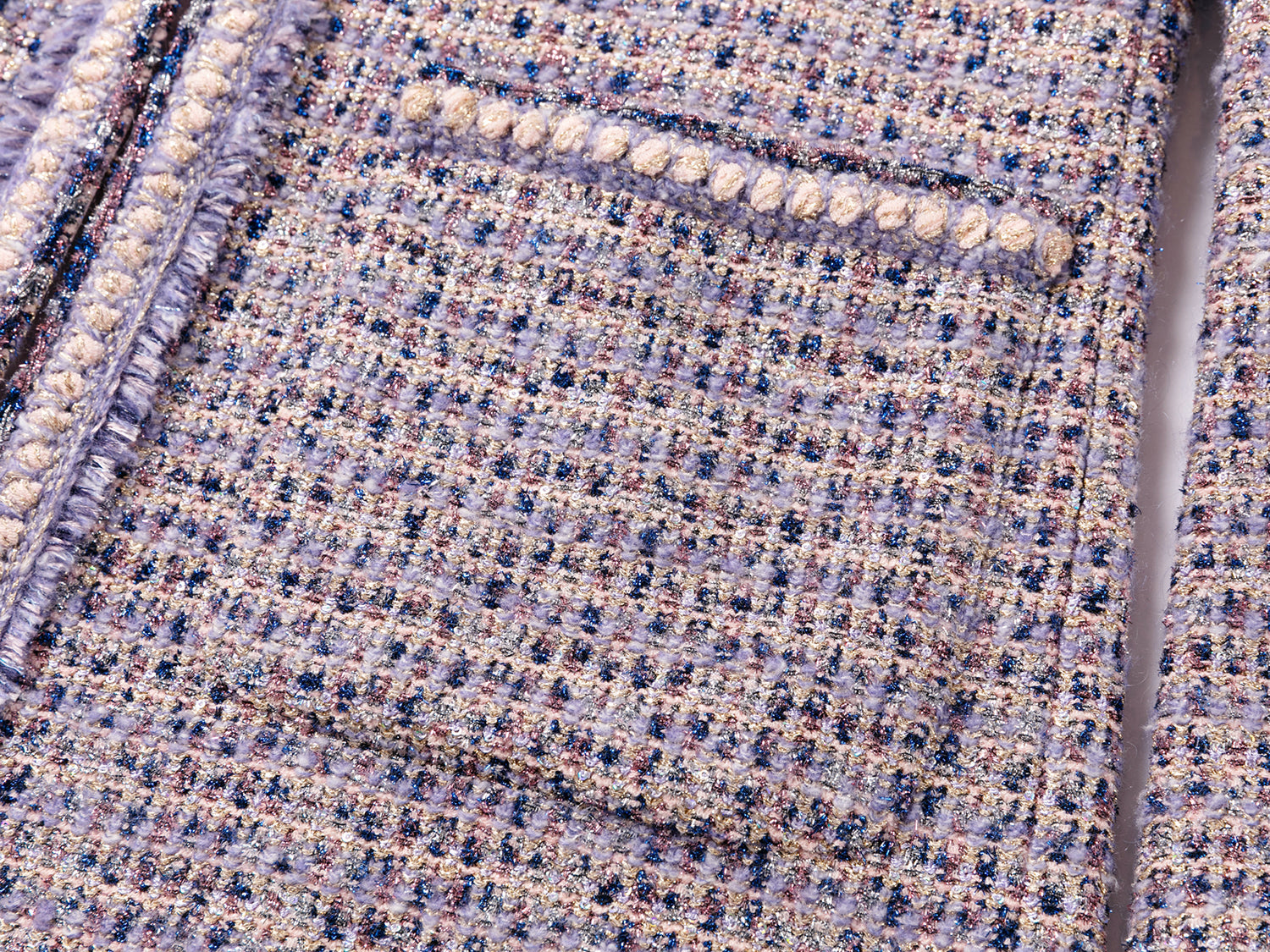 Tweed Parisian-Style Coat | Purple