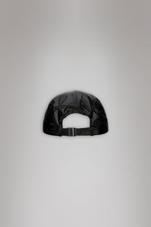 RAINS 5 Panel Ripstop Cap Black Headwear