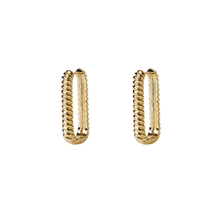 The Twisted U Hoop Medium | 18K Yellow Gold-Plated