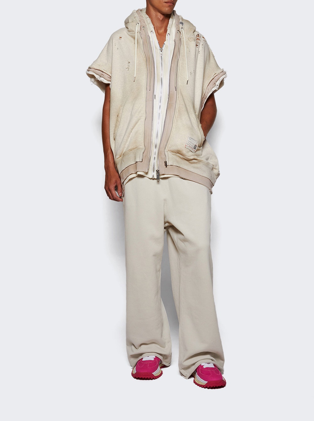 Men | Maison MIHARA YASUHIRO | "larry" Og Sole Canvas Low-top Sneaker | Pink