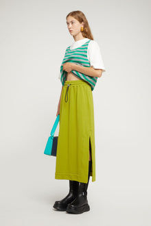 Cotton Elastic Skirt | Women | Pea Green