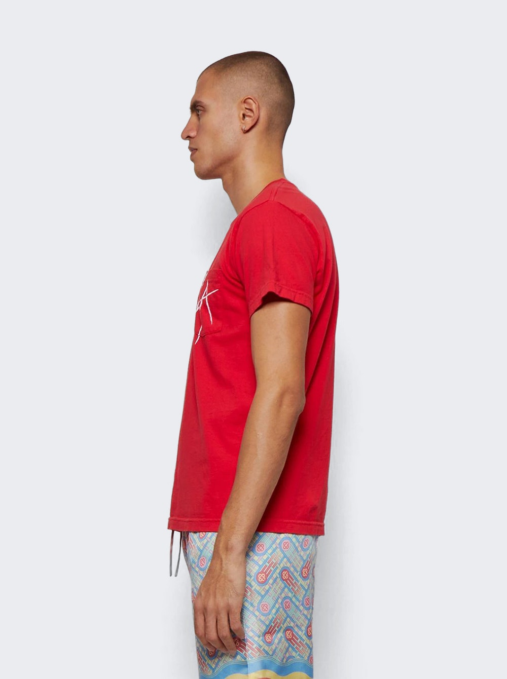 Men | Local Authority | La Slash Pocket Tee | Red