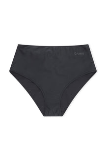 Recycled Core Solid Highrise Bikini Briefs | Black