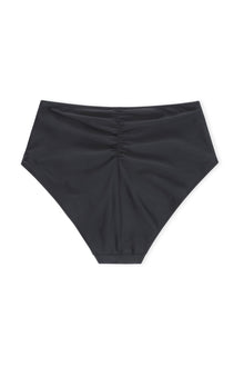 Recycled Core Solid Highrise Bikini Briefs | Black