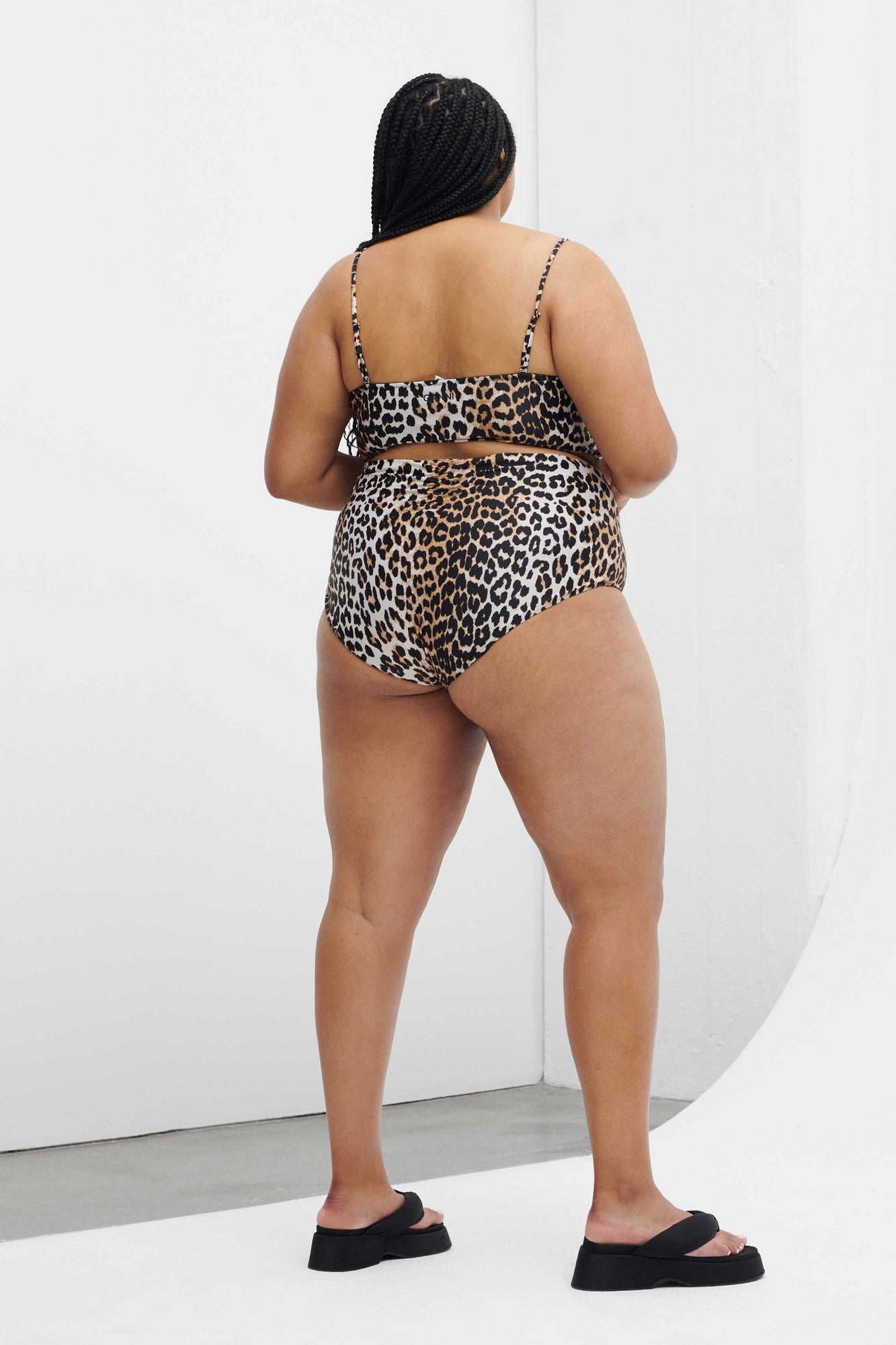 Recycled Core Printed Highrise Bikini Briefs | Leopard