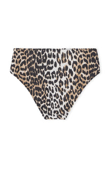 Recycled Core Printed Midrise Bikini Briefs | Leopard