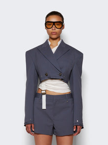 Women | Dion Lee | Oversized Crop Jacket | Asphalt