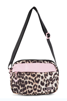 Recycled Tech Festival Bag | Leopard/White