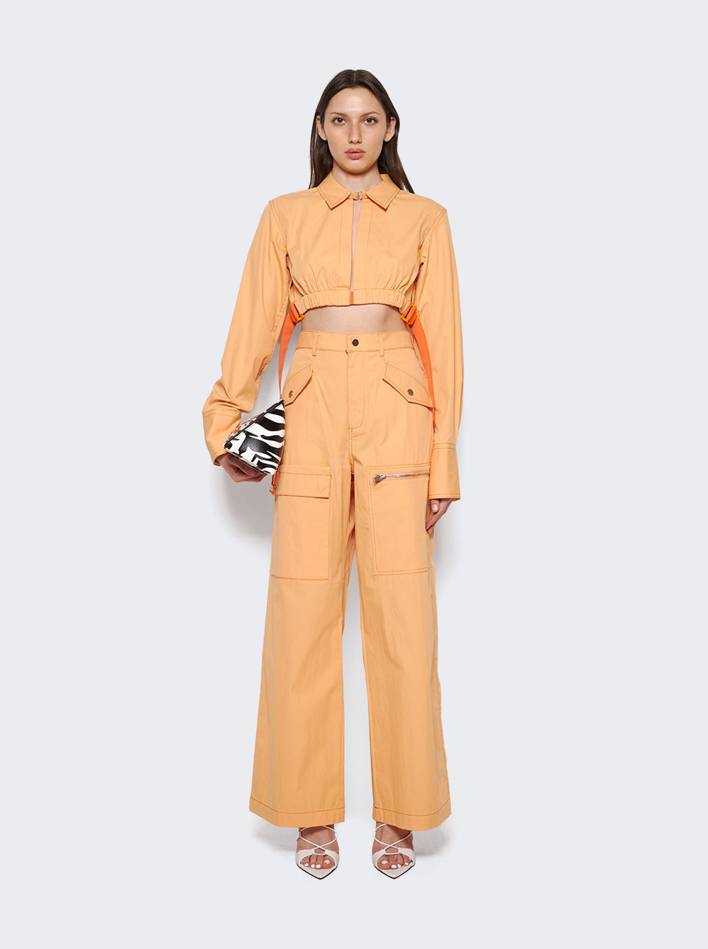 Women | Dion Lee | Slouchy Slider Shirt | Washed Orange