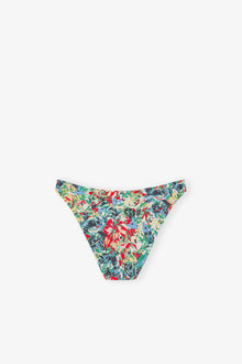 Recycled Printed Lowrise Wave Bikini Brief | Multicolour