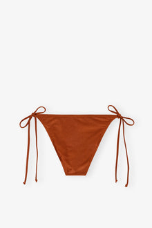 Shine Swim String Bikini Brief | Copper Brown