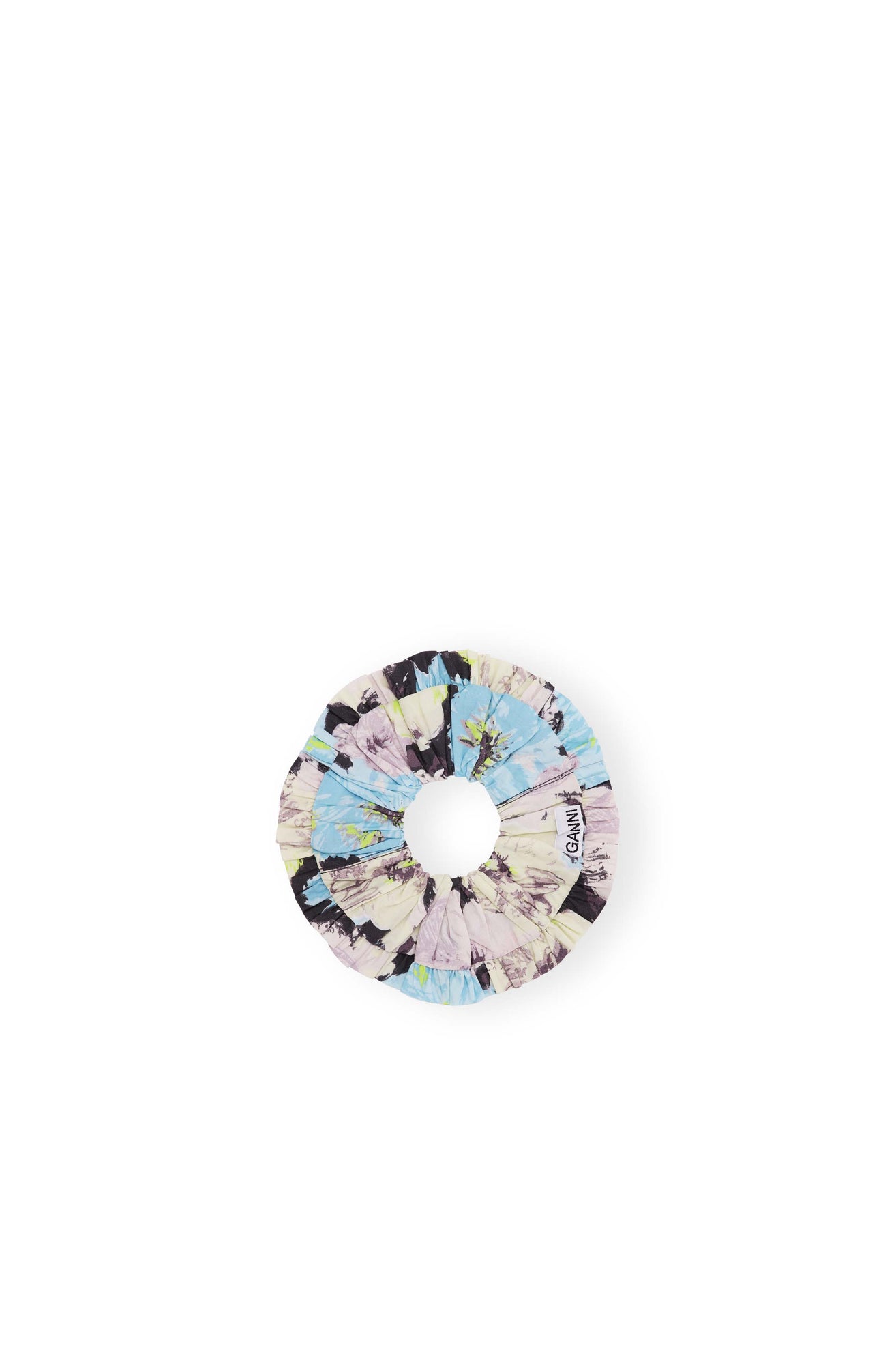 Printed Cotton Frill Scrunchie | Multicolour