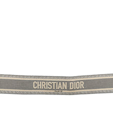 Dior | Pre-Owned Embroidered Logo Strap | Gray