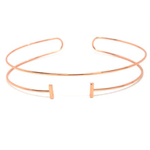 Bar Slip-On Choker | 18K Rose Gold-Plated