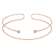 Pave Disc Slip-On Choker - Am Markdown 1112 | 18K Rose Gold-Plated