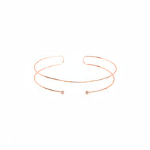 Single Cz Slip-On Choker - Markdown 1162 | 18K Rose Gold-Plated