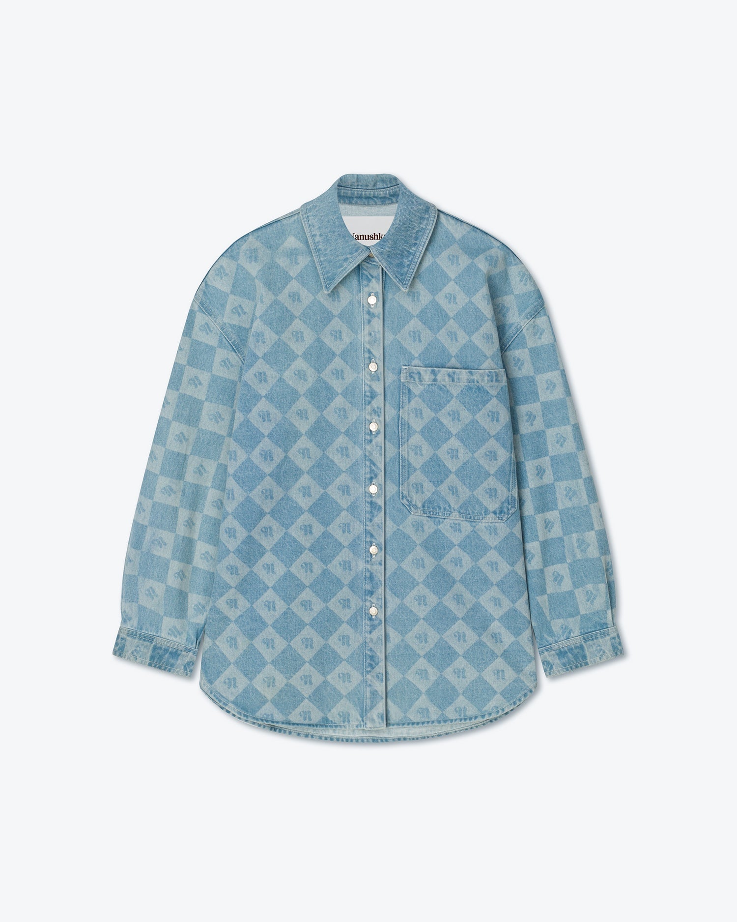 Womens | Aarna Denim Jacket | Blue Monogram