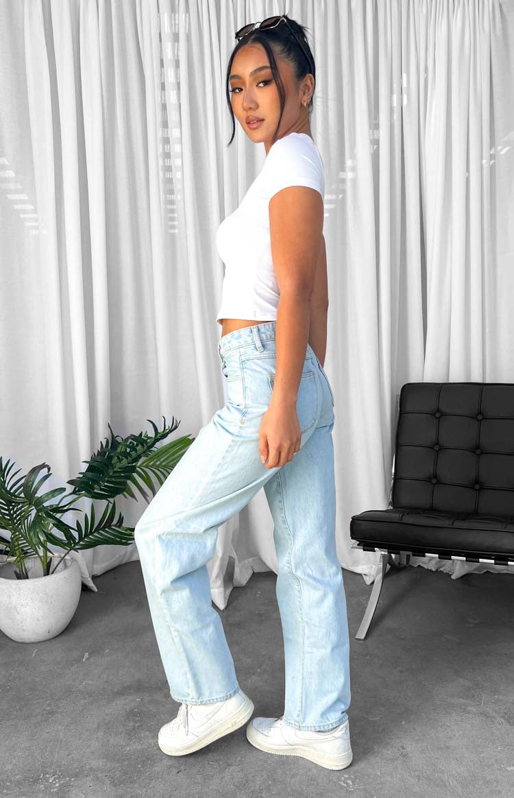 ABRAND A Slouch Jeans | Bleached Stone