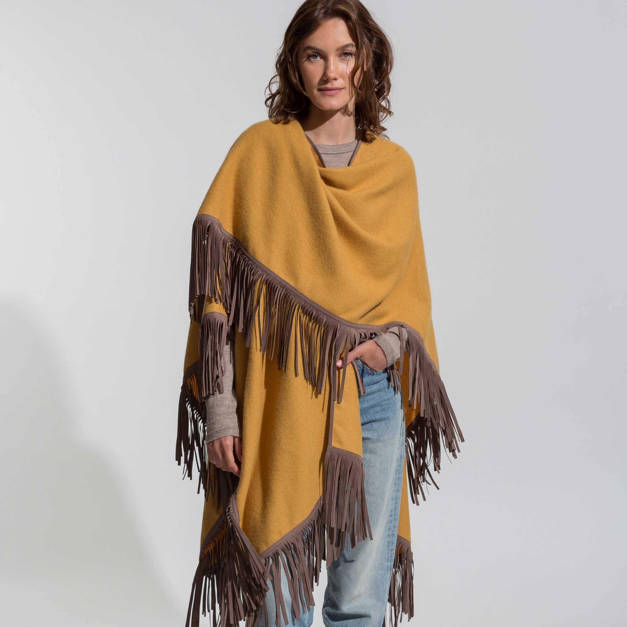 Unisex | Santa Fe Cape | Ochre