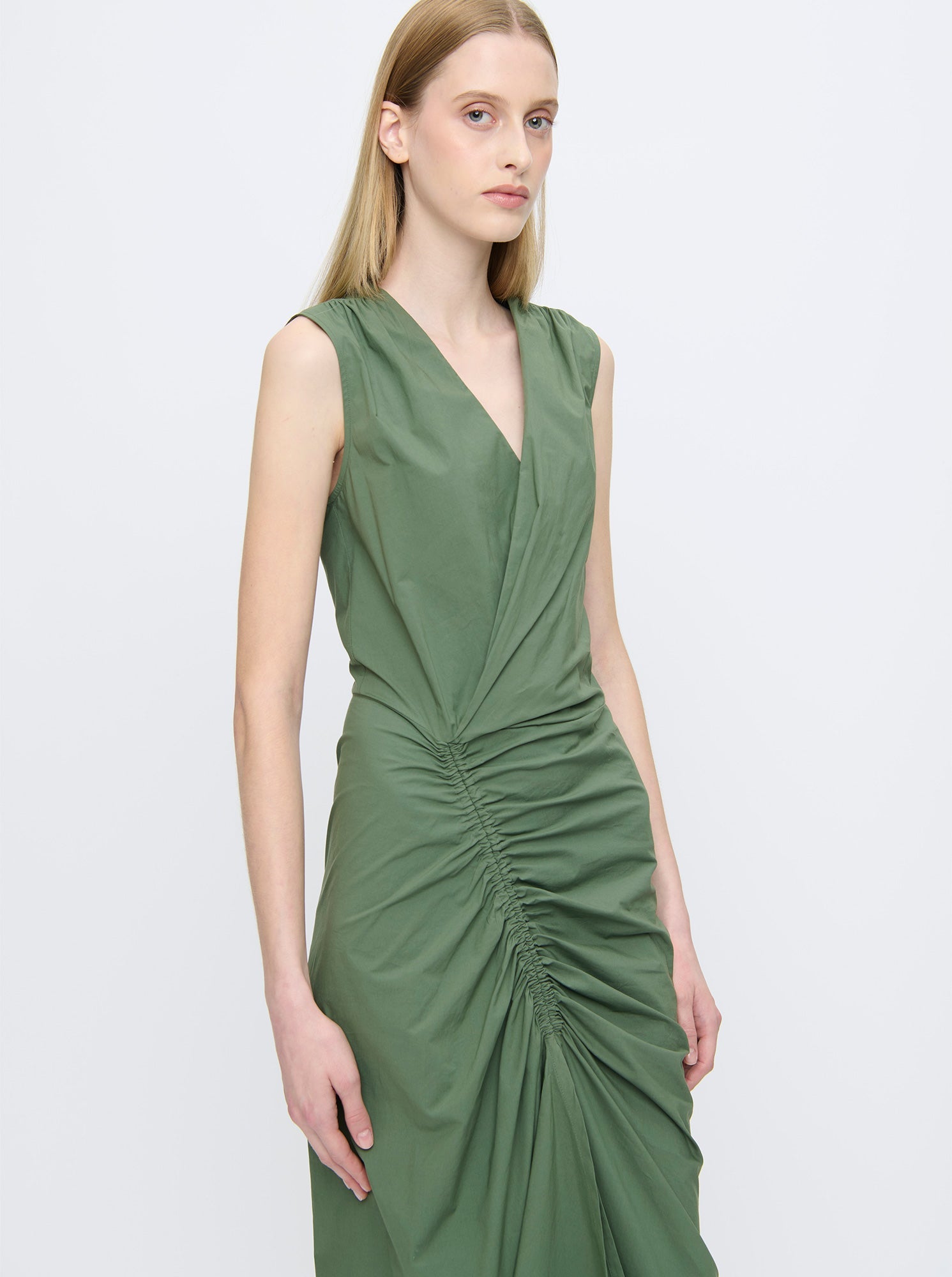 Agnes Wrap Dress | Military