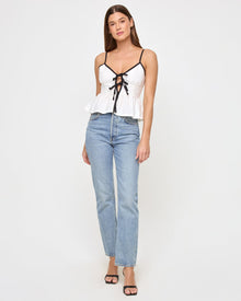 Agnes Top | Cream-Black