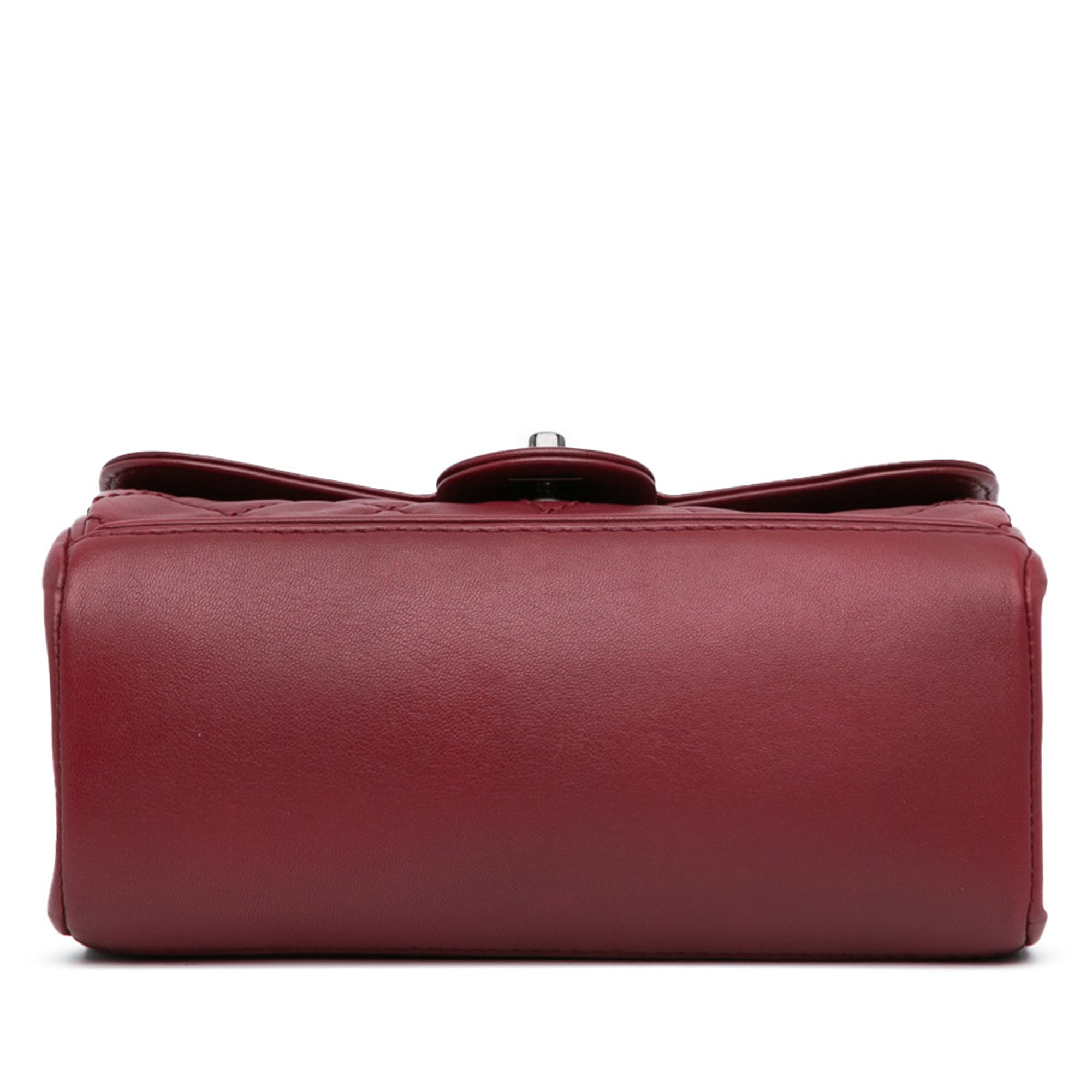 Chanel | Pre-Owned CC Quilted Lambskin Single Flap | Red