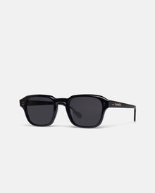 Aiza Bio-Plastic Rounded Sunglasses | Black