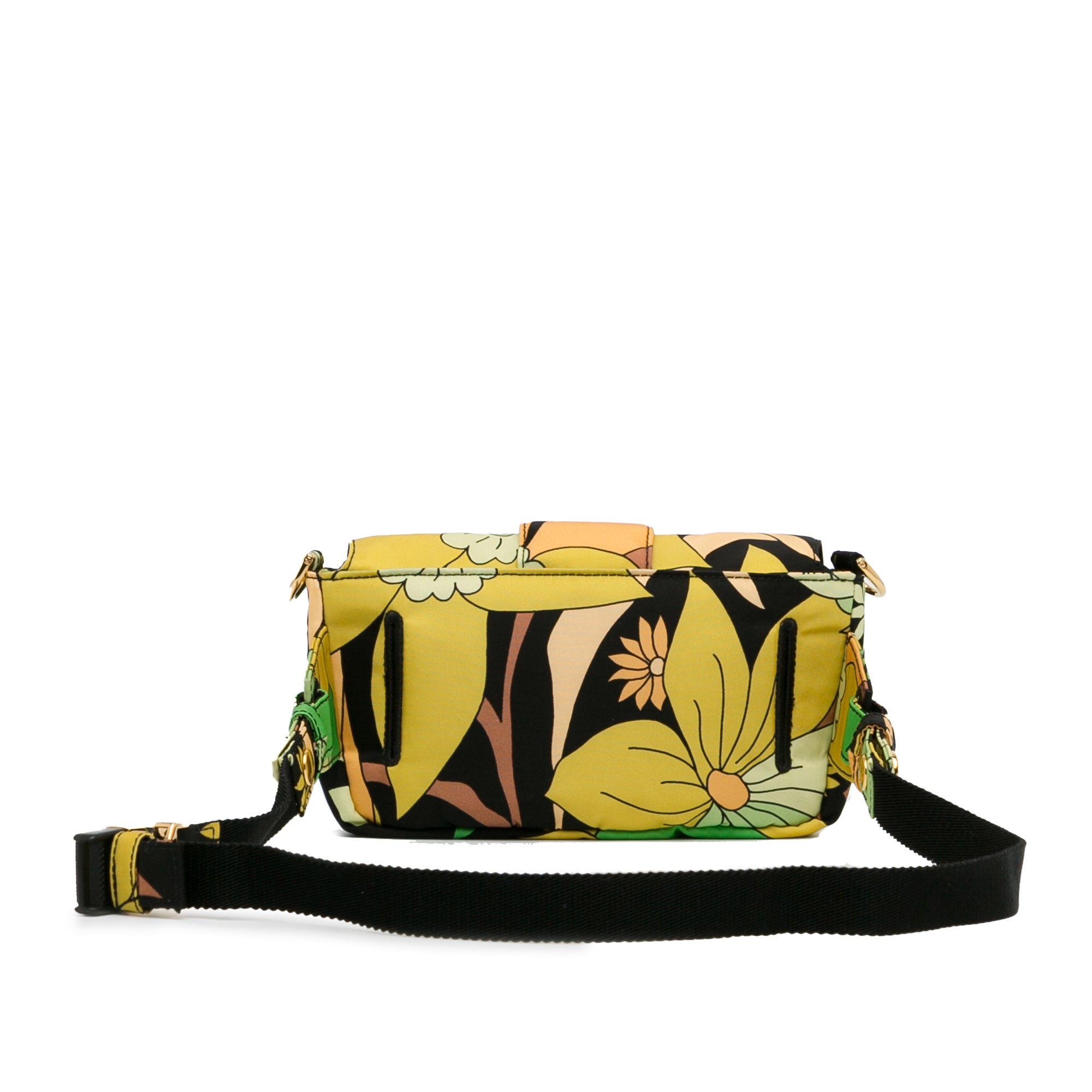 Fendi | Pre-Owned Floral Convertible Baguette | Green