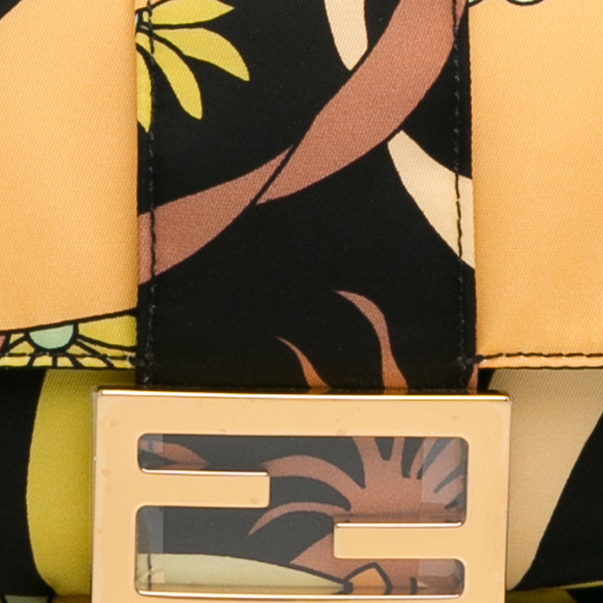 Fendi | Pre-Owned Floral Convertible Baguette | Green