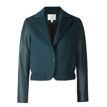 Alesse Blazer Bomber In Wool | Midnight Forest