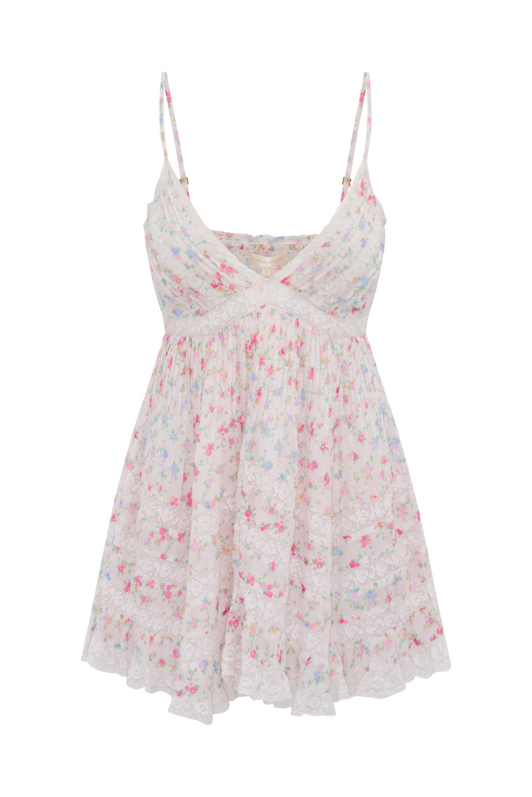 Alonna Cotton Floral Mini Dress | Confetti Bloom