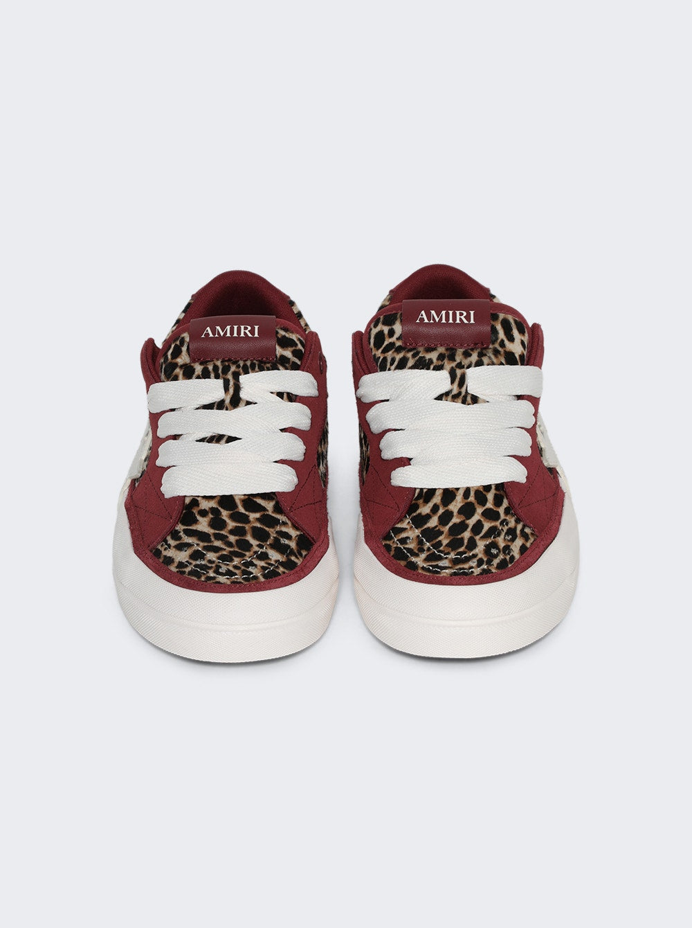 Amiri | Leopard Sunset Skate Low Sneakers Burgundy | Red