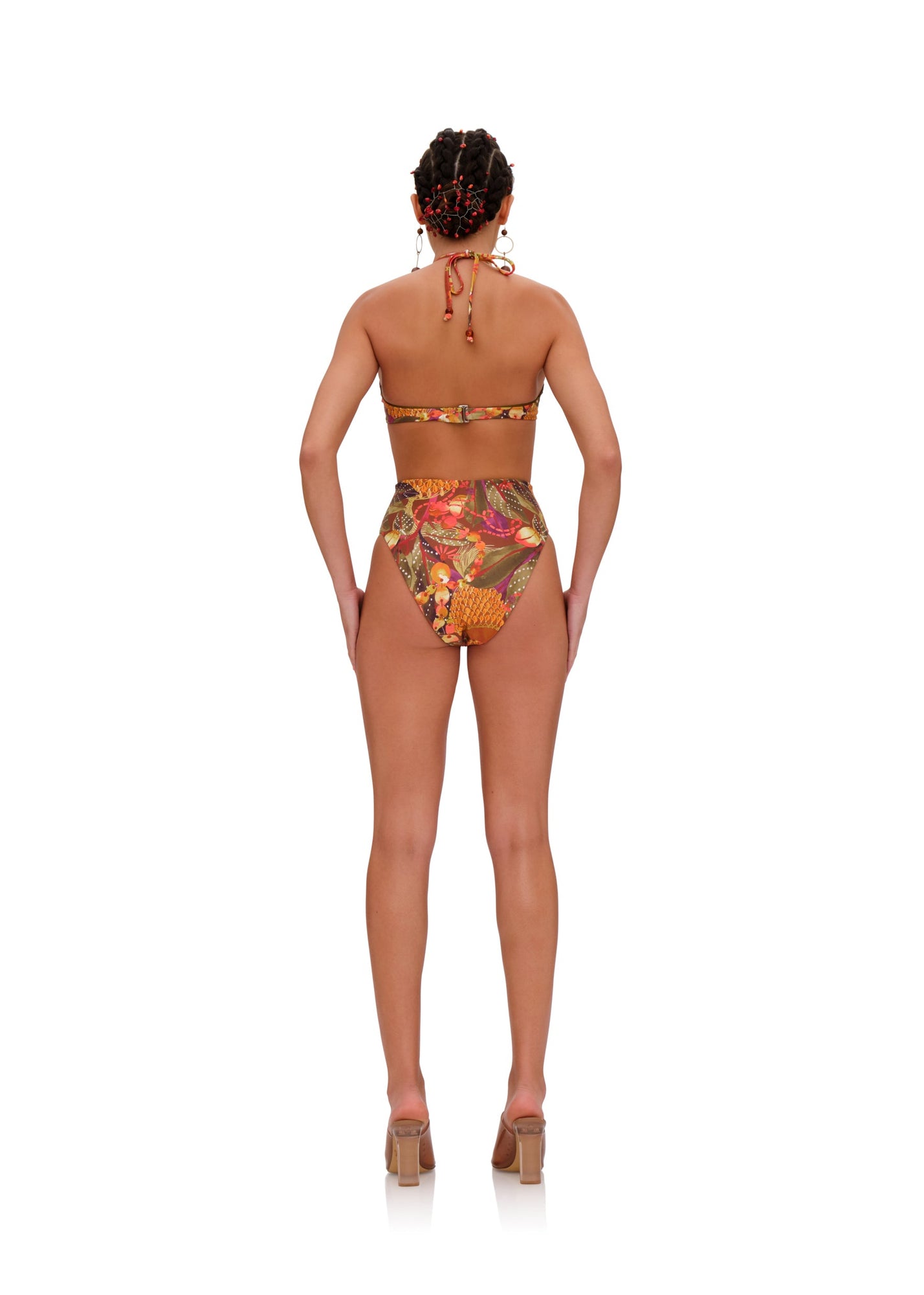 Uwa Reversible Bikini Top | Kola Print