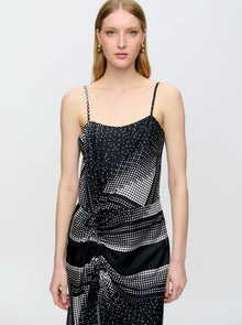 Angie Camisole Dress | Black/White