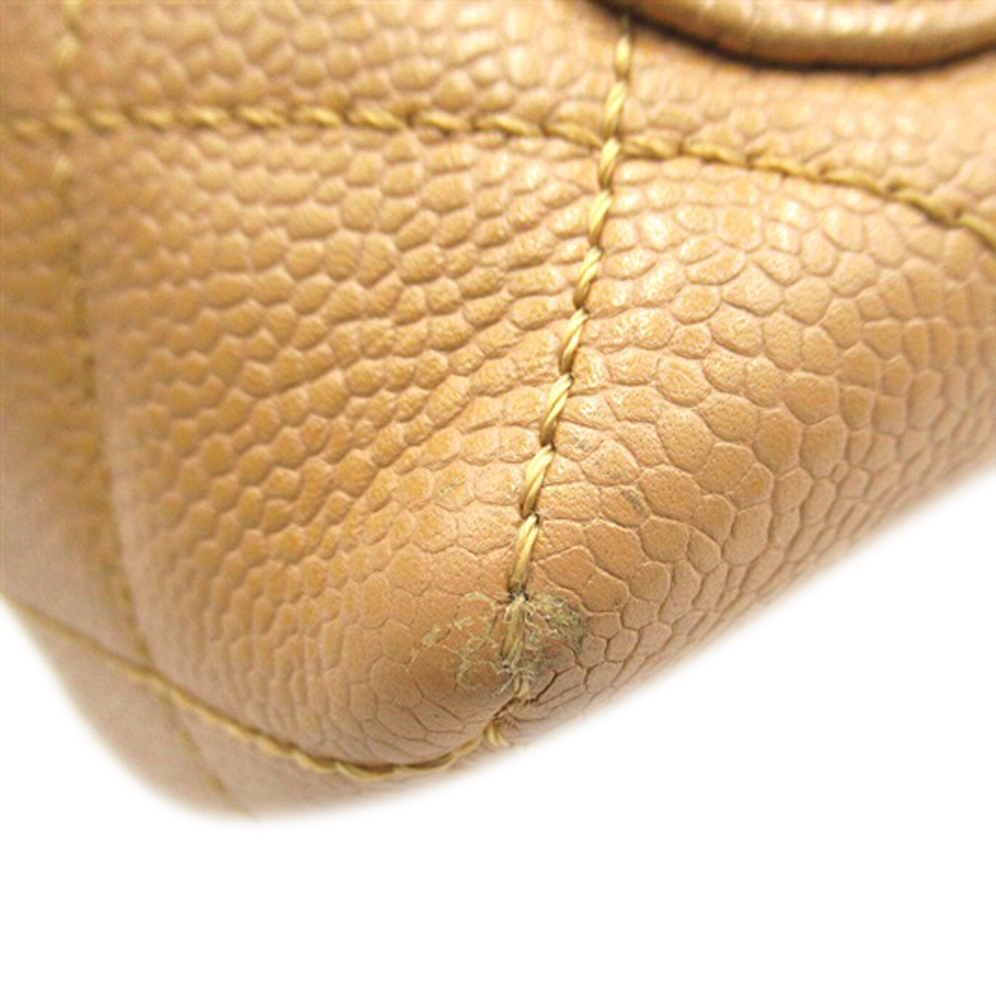 Chanel | Pre-Owned Caviar Kelly Top Handle Bag | Brown/Light Brown