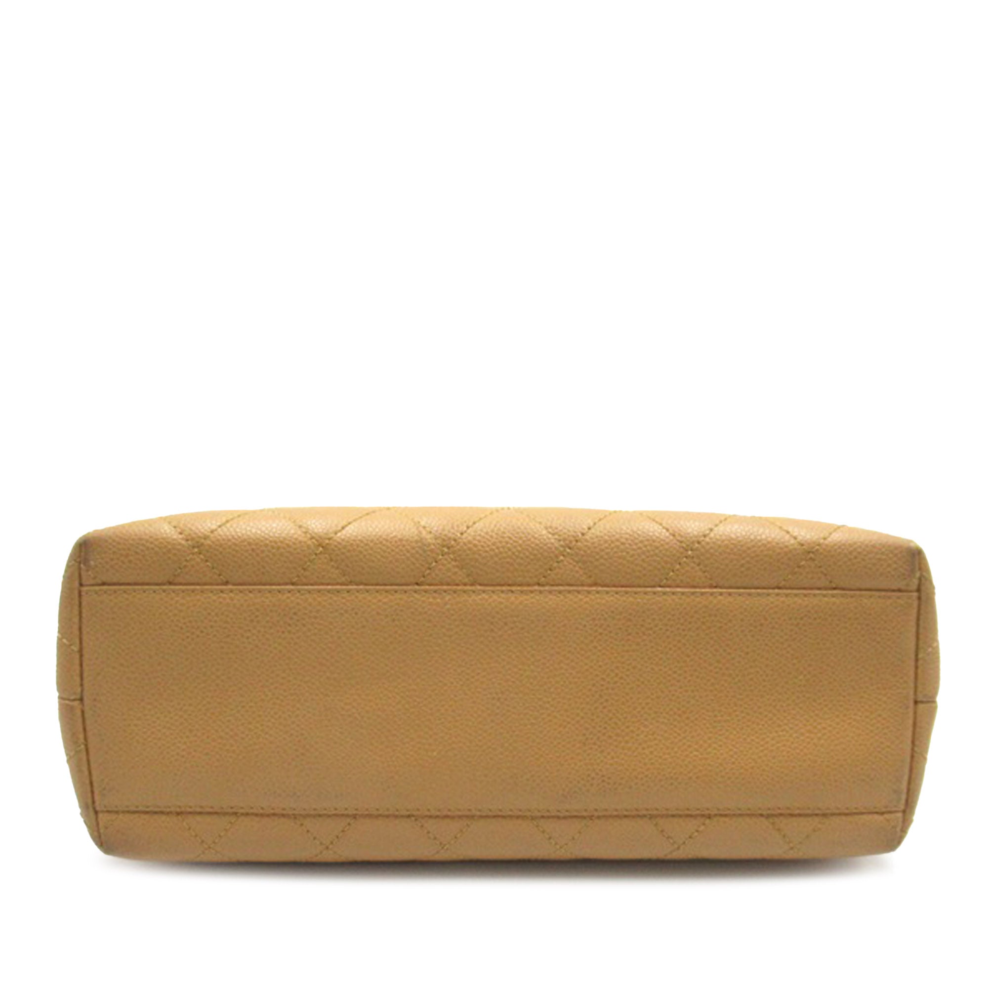 Chanel | Pre-Owned Caviar Kelly Top Handle Bag | Brown/Light Brown