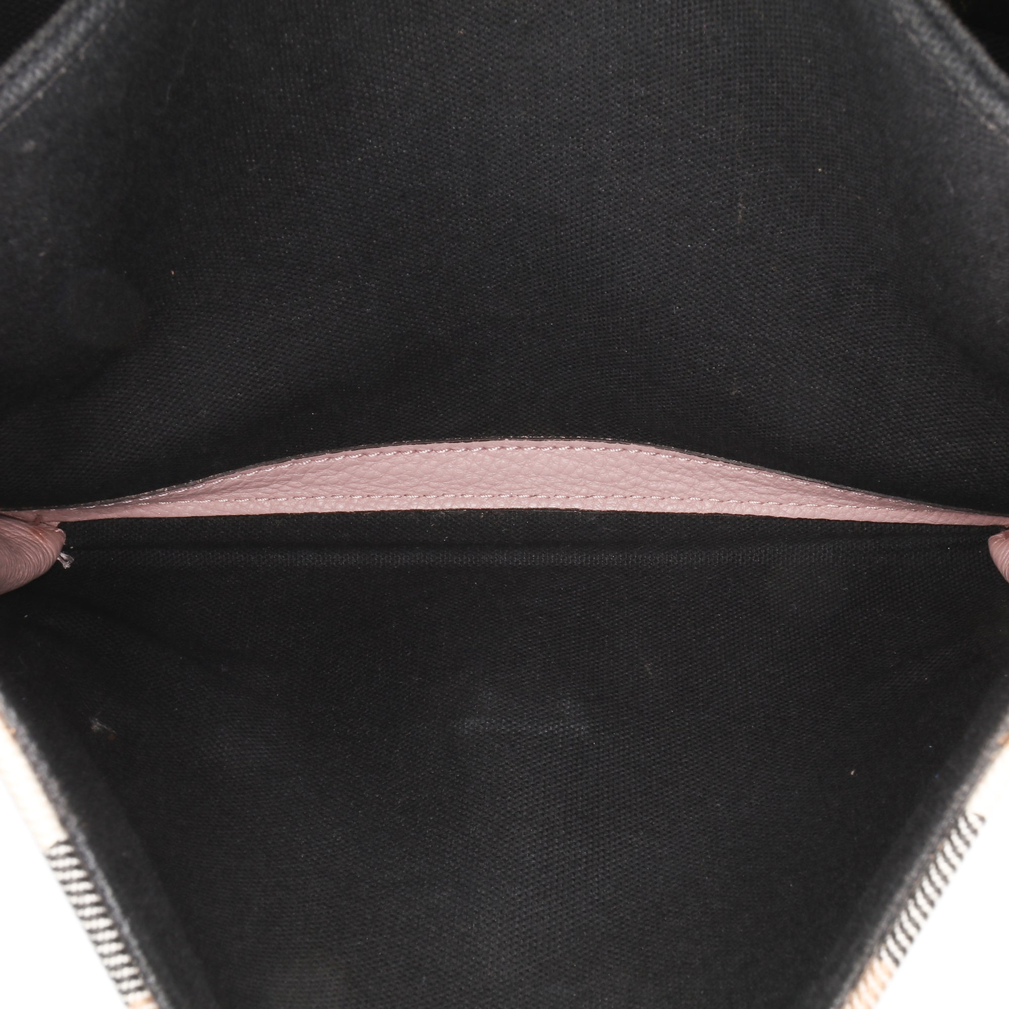 Burberry | Pre-Owned Small House Check Canvas Derby Macken Crossbody | Pink/Light Pink