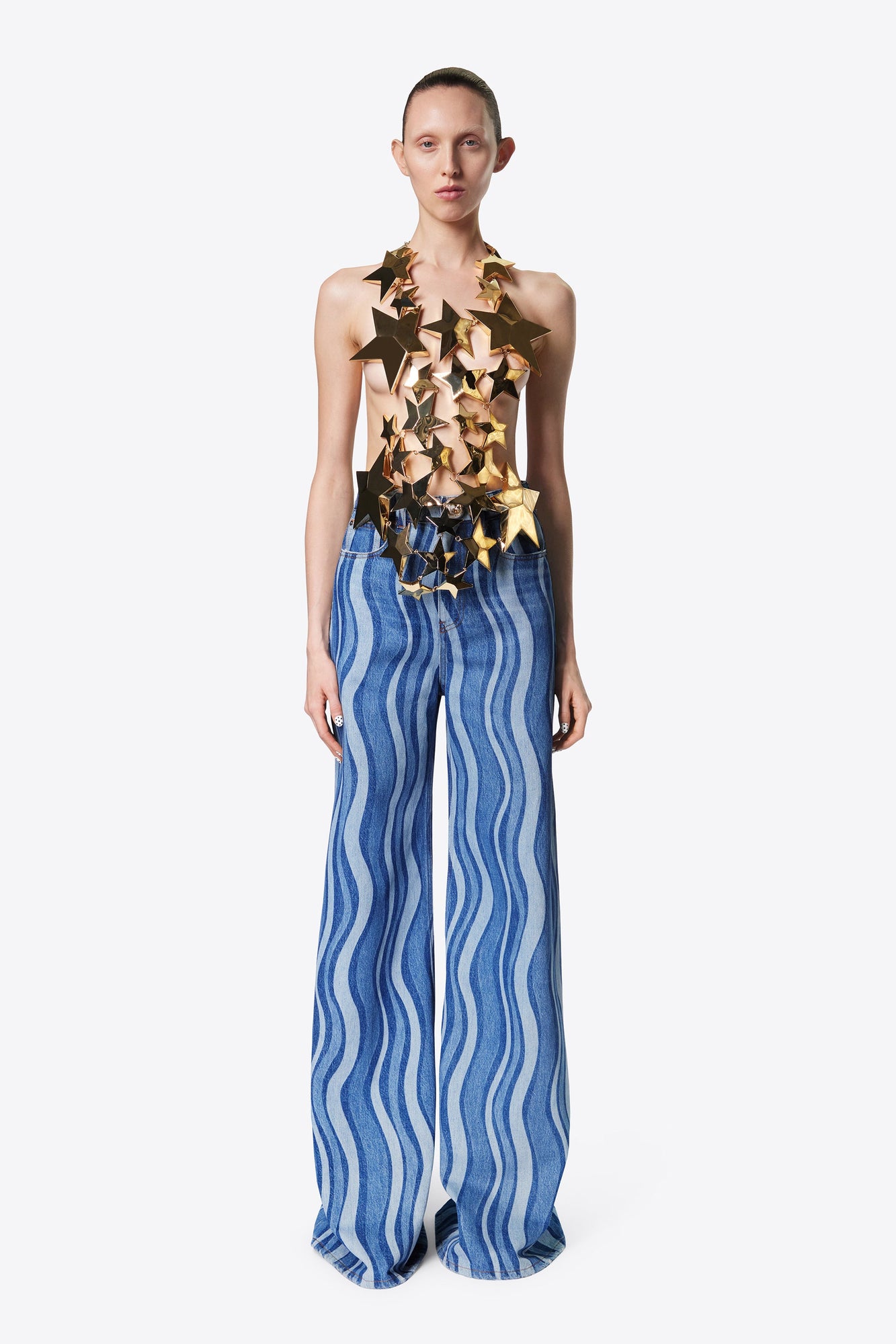 Sunray Denim Wide Leg Jean | Indigo Multi